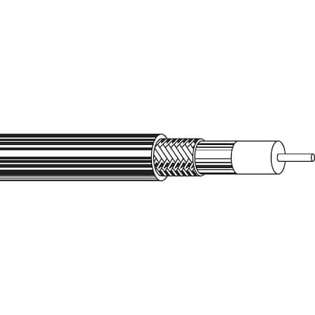 Belden Multi-Conductor Cable, AWM, 10 AWG, 1 C, Black, PVC, Solid, 30V, Indoor/Outdoor, 1000 ft B9914